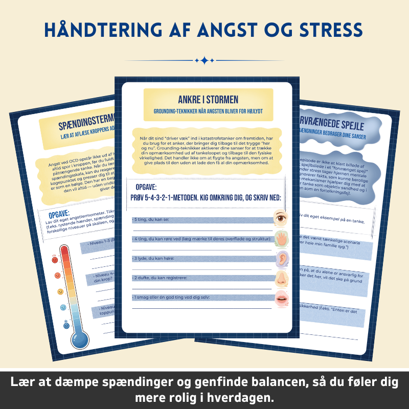 Tvangslidelse (OCD) – Terapeutisk Arbejdsbog – Terapeutiske Værktøjer og Mestringsstrategier