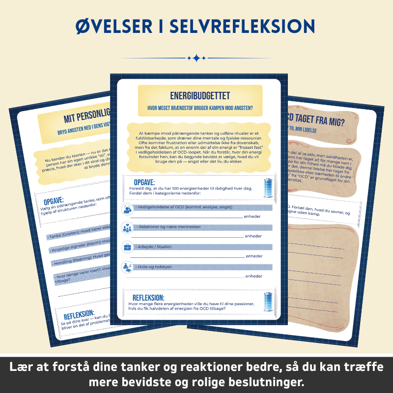 Tvangslidelse (OCD) – Terapeutisk Arbejdsbog – Terapeutiske Værktøjer og Mestringsstrategier