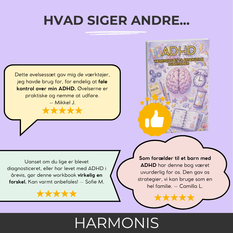 ADHD – Værktøjssæt til støtte af eksekutive funktioner – Redskaber til daglig koncentration