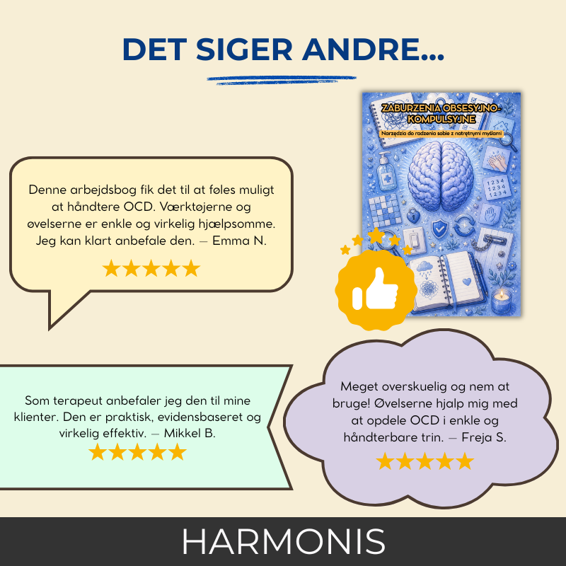 Tvangslidelse (OCD) – Terapeutisk Arbejdsbog – Terapeutiske Værktøjer og Mestringsstrategier